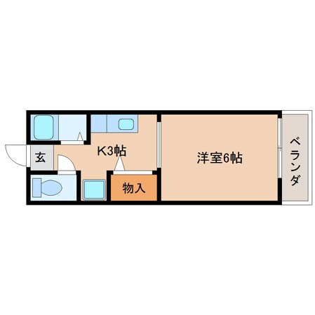 県立美術館前駅 徒歩25分 2階の物件間取画像